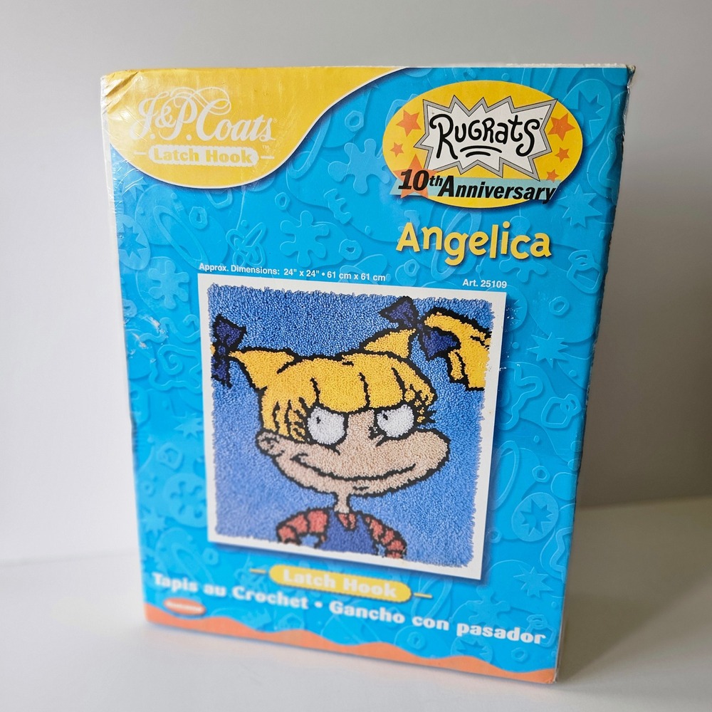 Vtg Rugrats Angelica Latch Hook by J&P Coats 10th Anniversary NEW SEALED